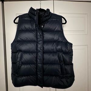 J.crew size Large down vest. Never worn- perfect condition. Zip front.